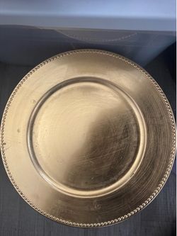 Gold charger plates
