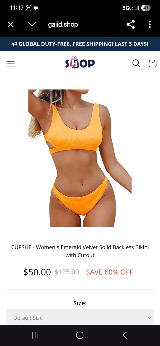 Super Cute New Yellow/orange 2 Piece