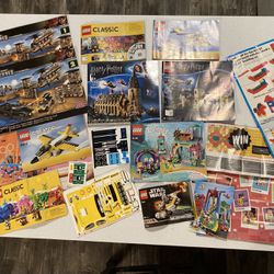 19 Lego Mega Blocks Instructions Manuals Stickers Poster Books Media Disney Harry Potter Star Wars!!
