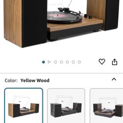 Vinyl/Record Player With Speakers