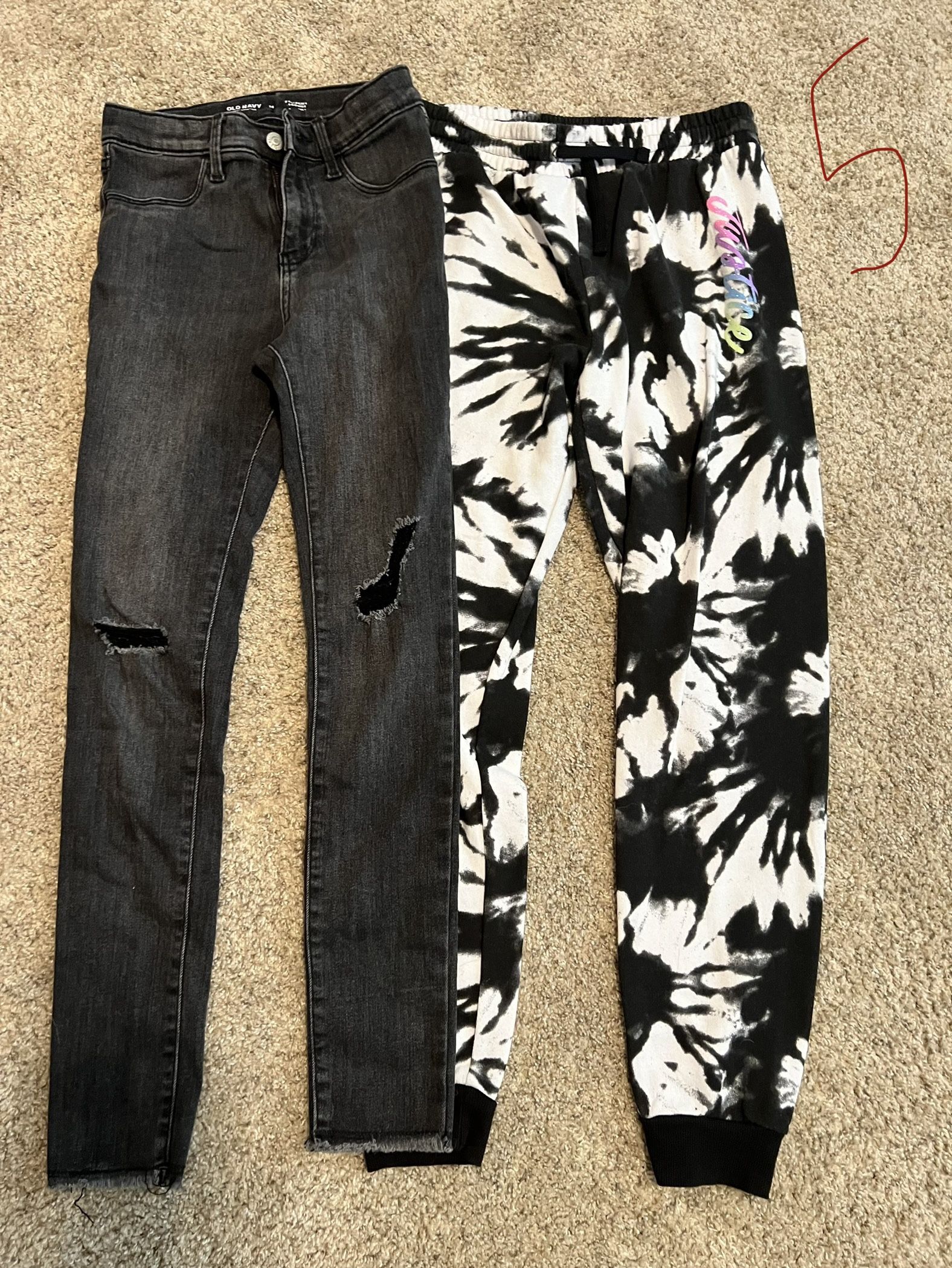 Old Navy And Justice Pants