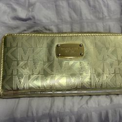 Michael Kors Gold Large Wallet