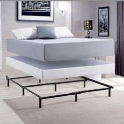 Full Size Mattress 10 Inches With Box Springs And Metal Bed Frame Quality & Comfort Available All Size. Delivery Available