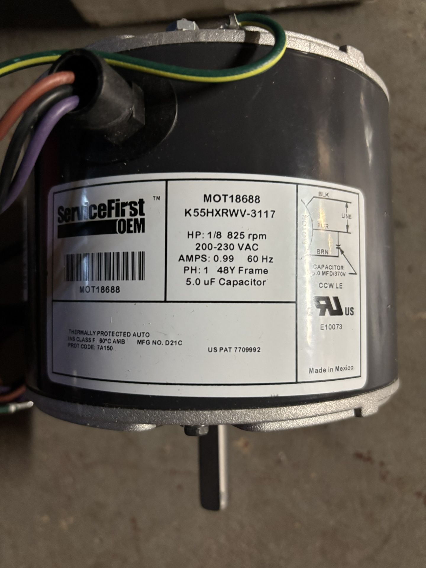 HVAC  Cond Mtr & Aqua Stat