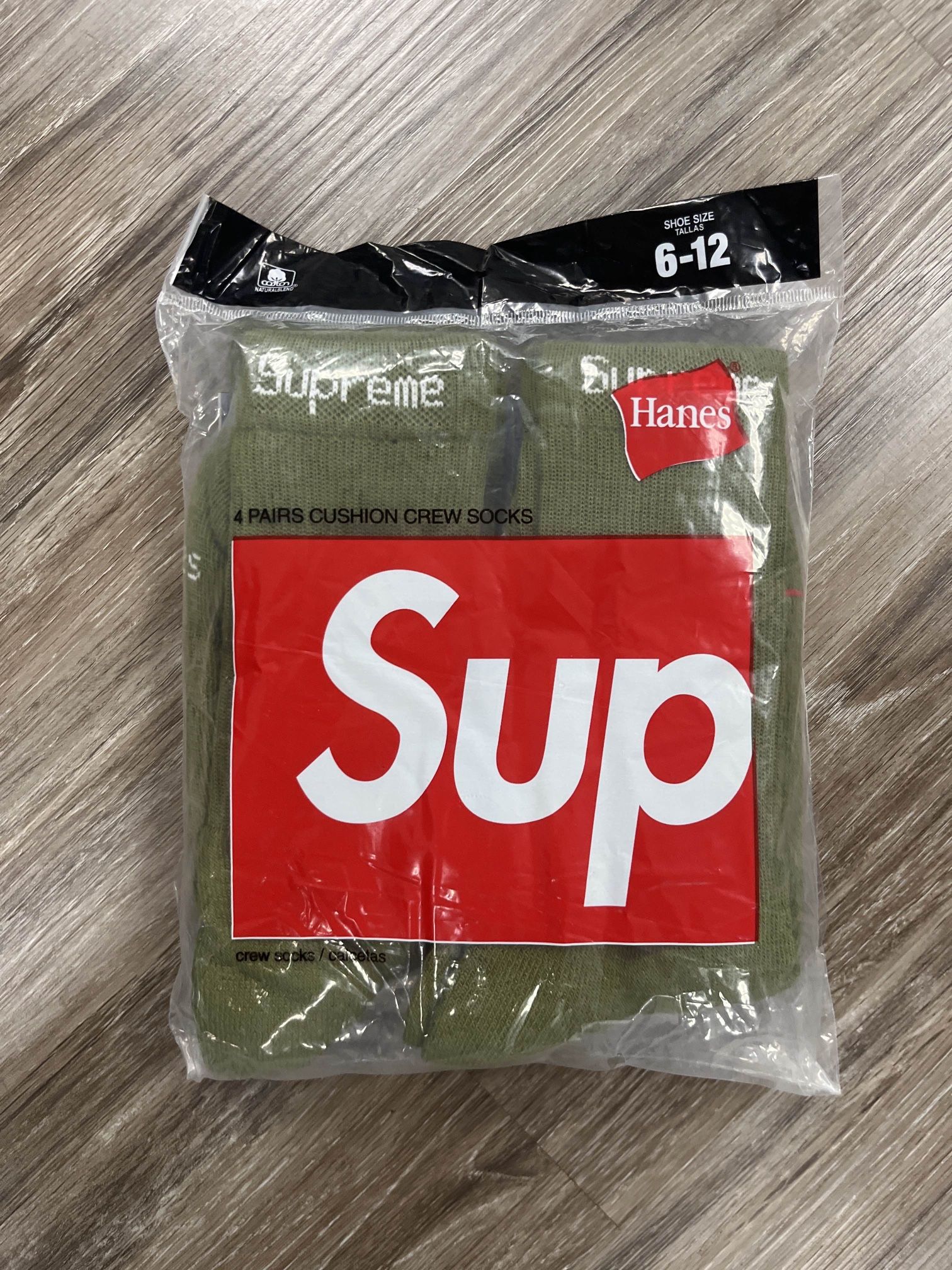 Dark Green Supreme Crew Socks 6-12