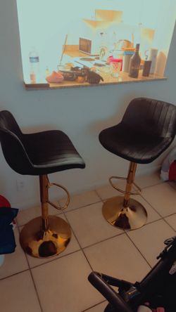 Moving Sale! Set of 2 Modern Bar Chairs