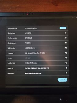 Lenovo ThinkPad Laptop Intel i7 16GB RAM