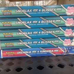 Pokemon TCG Snorlax Ex & Blissey Ex And Greninja Ex Collection Box