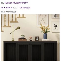 Large Dog crate + Cabinet 