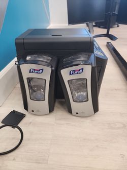 Purell Dual Hand Sanitizer Dispenser Station