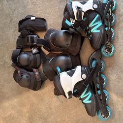 Brand New Size 7 Skates w/ Pads