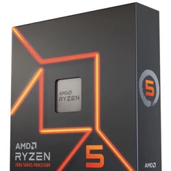 AMD - Ryzen 5 7600X 6-Core - 12-Thread 4.7GHz (5.3 GHz Max Boost) Socket AM5 Unlocked Desktop Processor