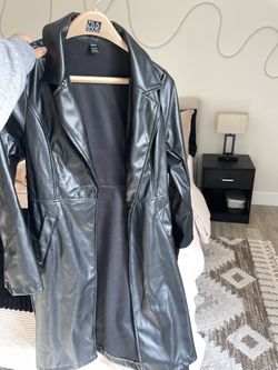 Leather Trench Coat 
