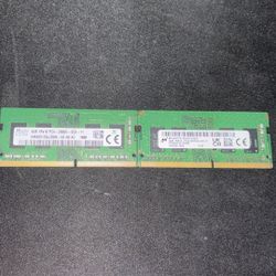 2 Sticks Of 4gb Ram 1Rx16 DDR4