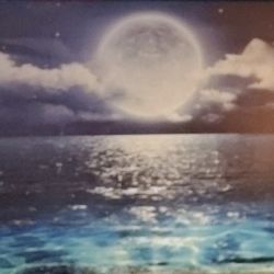 48x24 Moon Painting