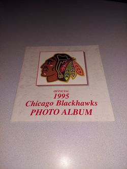 RARE OFFICIAL 1995 CHICAGO BLACKHAWKS PHOTO ALBUM FROM COCA-COLA 