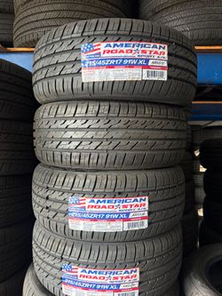 215/45/17 American vendo un set de llantas nuevas con 50,000 millas de garantía ✅🤩I am selling a set of new tires with a 50,000 mile warranty ✅