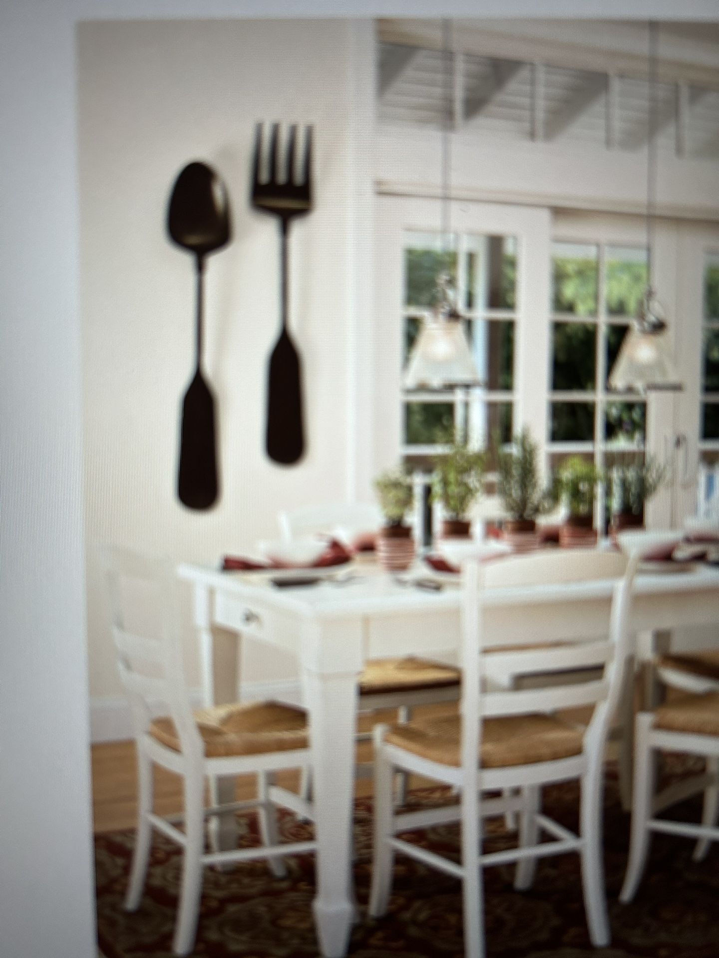 Pottery Barn Fork & Spoon 4 Foot Wall Art! for Sale in Boca Raton, FL