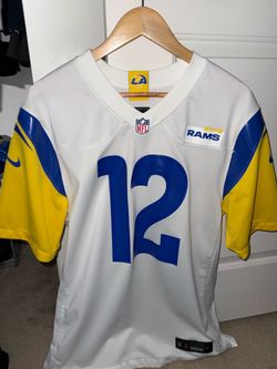puka nacua rams white jersey