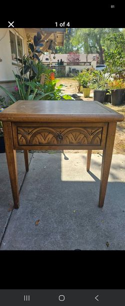 Vintage side table with drawer