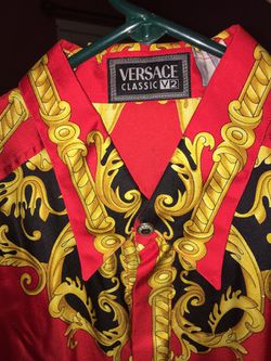 Versace classic V2 silk shirt for Sale in Tampa, FL -