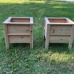Patio planter boxes
