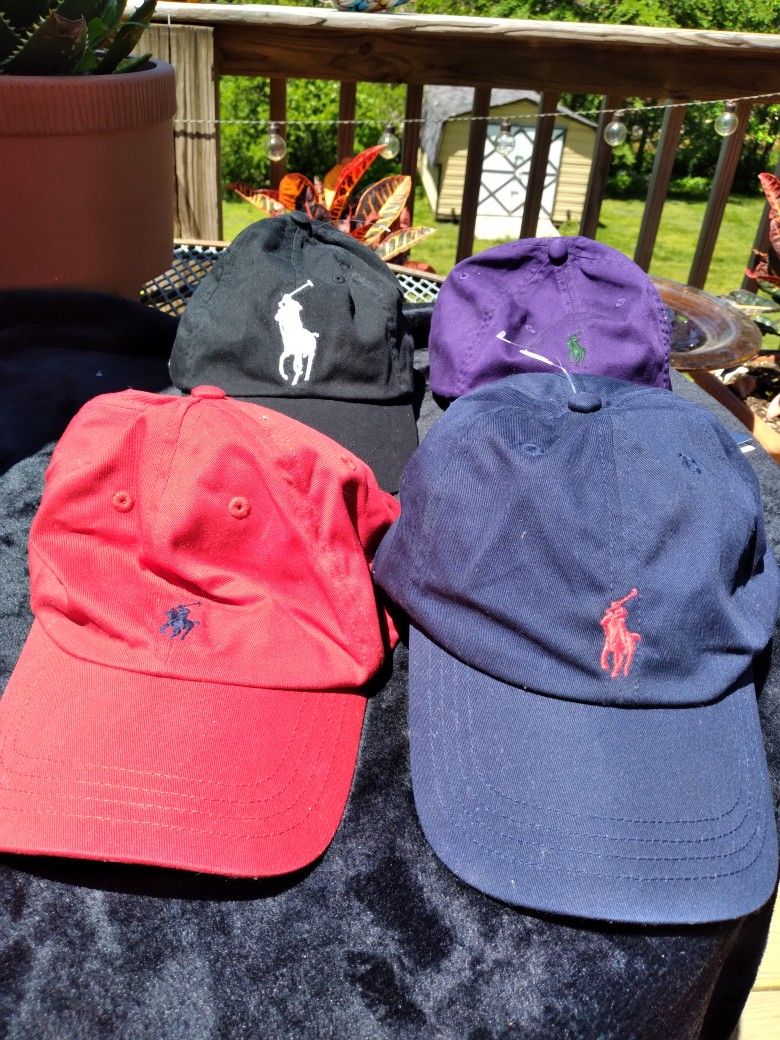 POLO CAPS BY RALPH LAUREN. $15 EACH