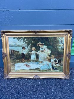 Frederick Morgan  reproduction of "The Little Hostess" (also known as "Charity" or "The Cheerful Giver")