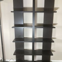 Crate & Barrel Elements Bookshelves - 5 Shelves - Sold As A pair