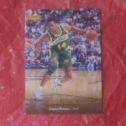 1995-96 Upper Deck Sam Perkins Seattle Supersonics #100 Basketball Card Vintage Collectible Trading Sports NBA Pro 