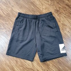 Adidas Black And White Soft Lounge Shorts Size Medium