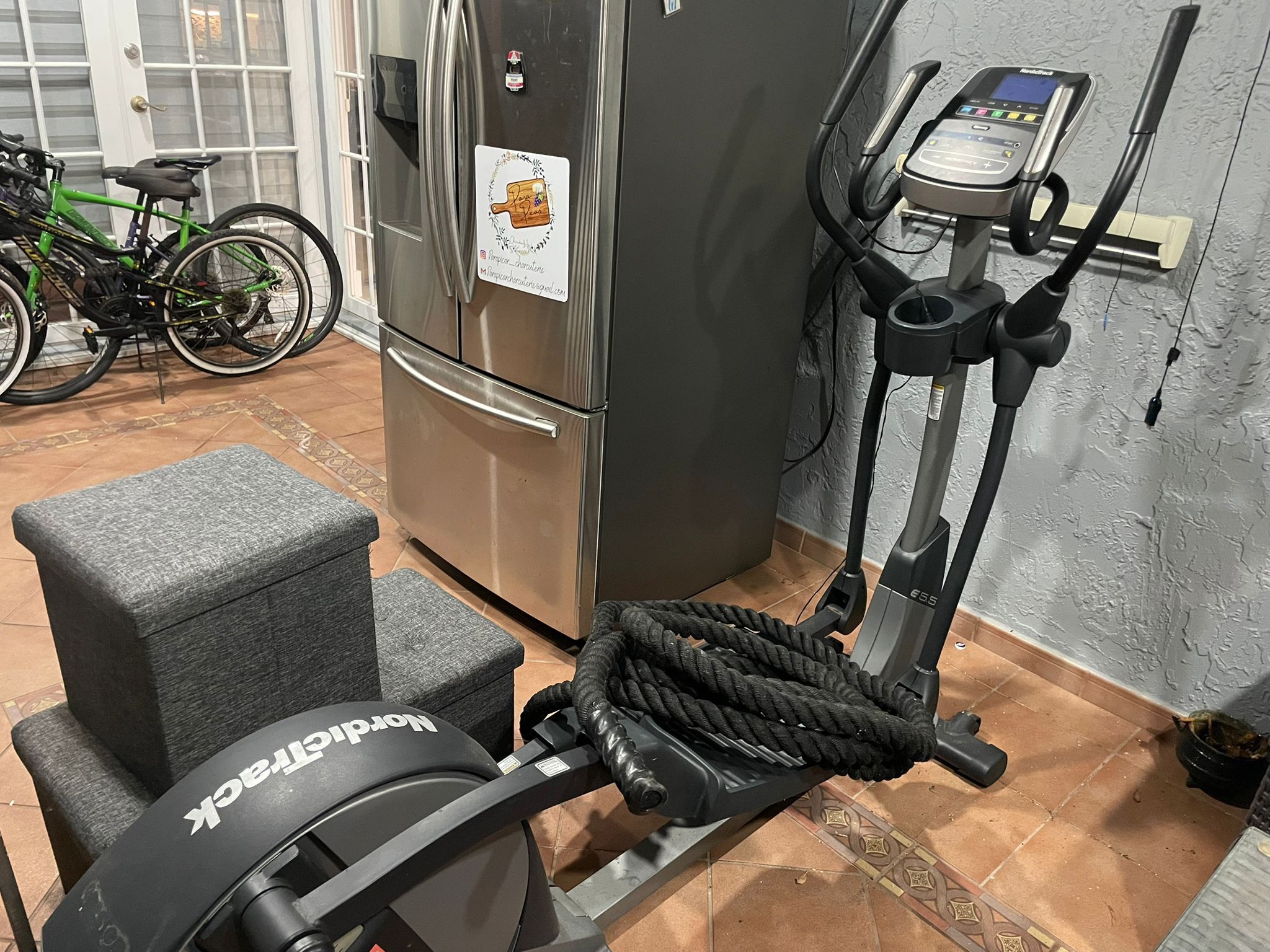 Elliptical Training Machine & Exercise Ropes