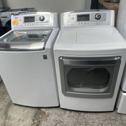 top white load set dryer lg in washer 