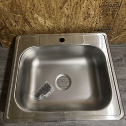 Elkay Dayton D125221 Single Bowl Drop-in Stainless Steel Sink 25 x 22 x 6 9/16”