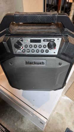 Blacken portable amp/radio/bluetooth speaker