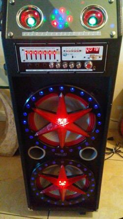 DJ radio with 12 with the microphone included aux cord AM FM radio