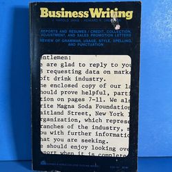 Business Writing (1972, 2nd Ed) Janis & Dressner Barnes & Noble College Outline