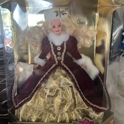 Mattel 1996 Happy Holidays Barbie Doll - Special Edition Blonde Vintage
