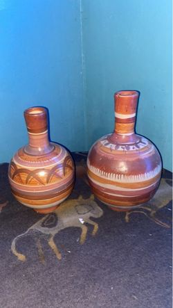 Beautiful brown vases