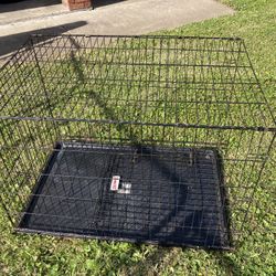 All steel collapsible dog kennel