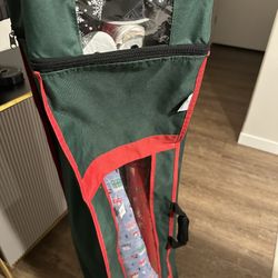 Gift Wrap Carry Case! +Xmas paper and ribbon haul!