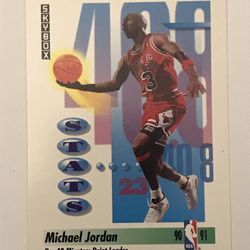 1991 SkyBox Michael Jordan #307 Basketball Card - toploader 