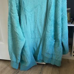 faux mink fur cardigan 