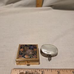 Small pill boxes,lot of  2 beautiful pieces 