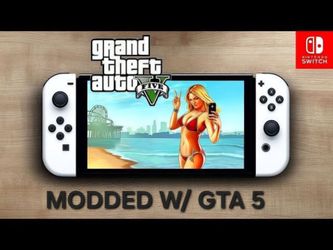 Nintendo Switch OLED 512G - Freeshops + GTA 5 + Movies