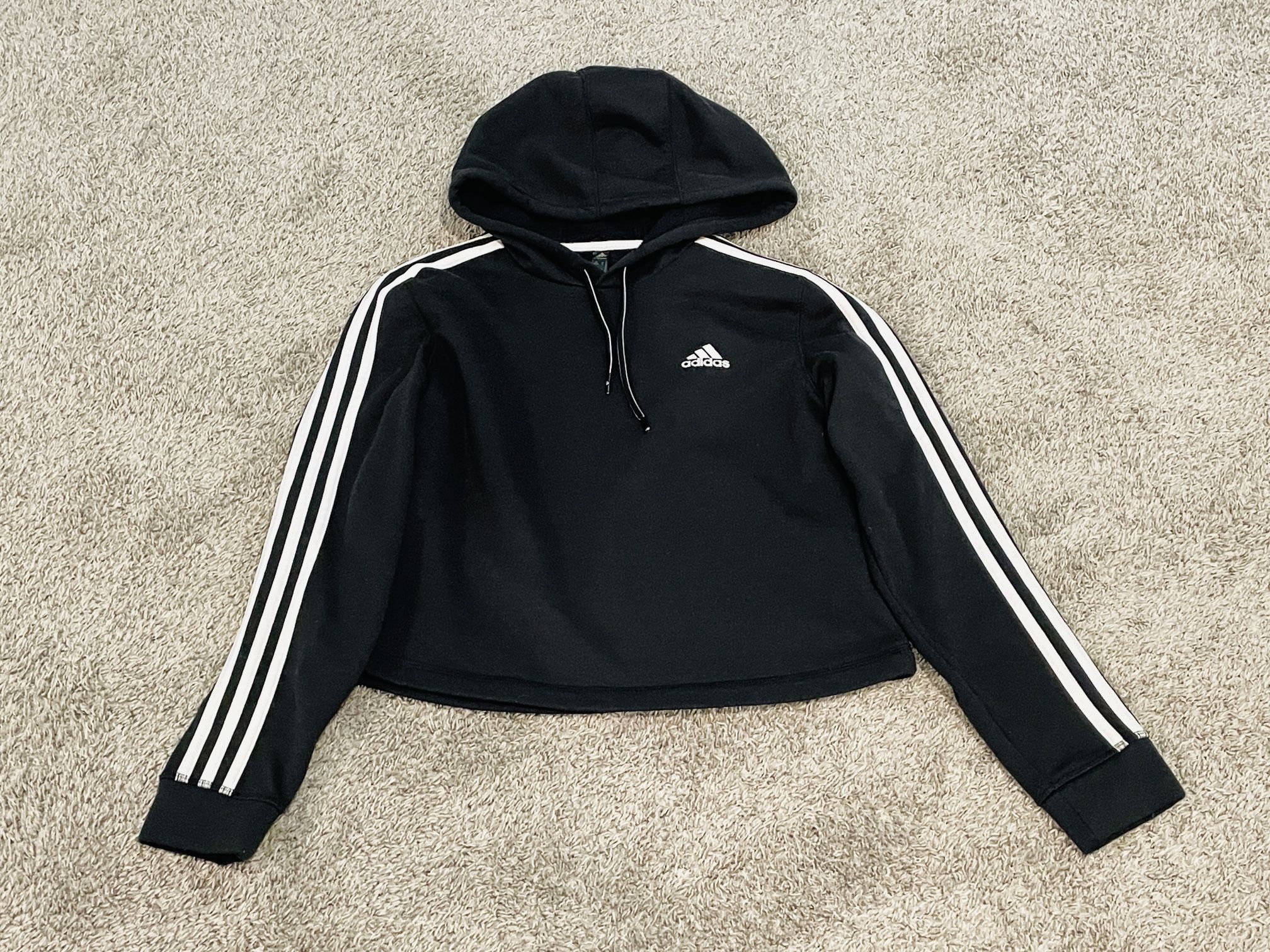 Adidas Size S Black And White Classic Sweater