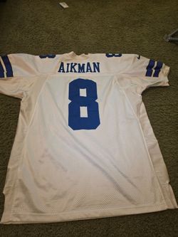 Troy Aikman 2xl XXL white home jersey