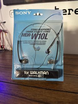 SEALED NOS Vintage Sony MDR-W10L Headphones | Brand New in Original Blister Pack For Walkman 🎧