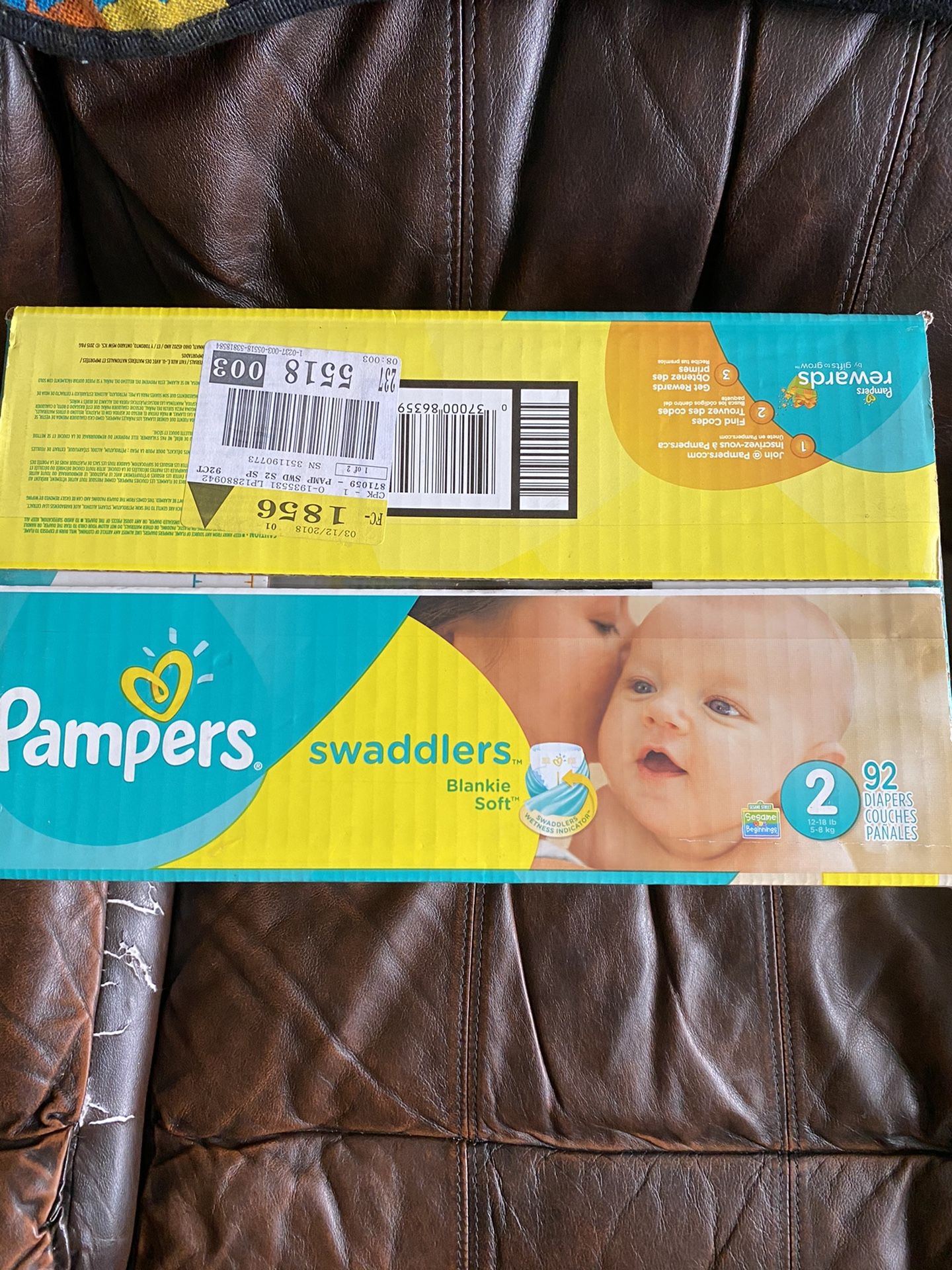 Pampers size 2 Swaddlers Diapers