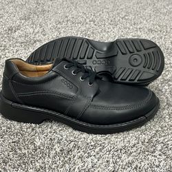 Men’s ECCO ‘Fusion’ Black Leather Oxfords Size US 10 EUR 44